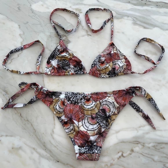 EMILIO PUCCI WHITE MULTI BIKINI SIZE IT 42 / US 8 NWOTS! - Picture 8 of 16